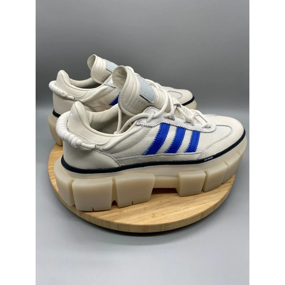 Adidas Shoes Ivy Parks Beyonce Super Platform White Blue GZ3890 Womens Size 10 - Picture 4 of 13
